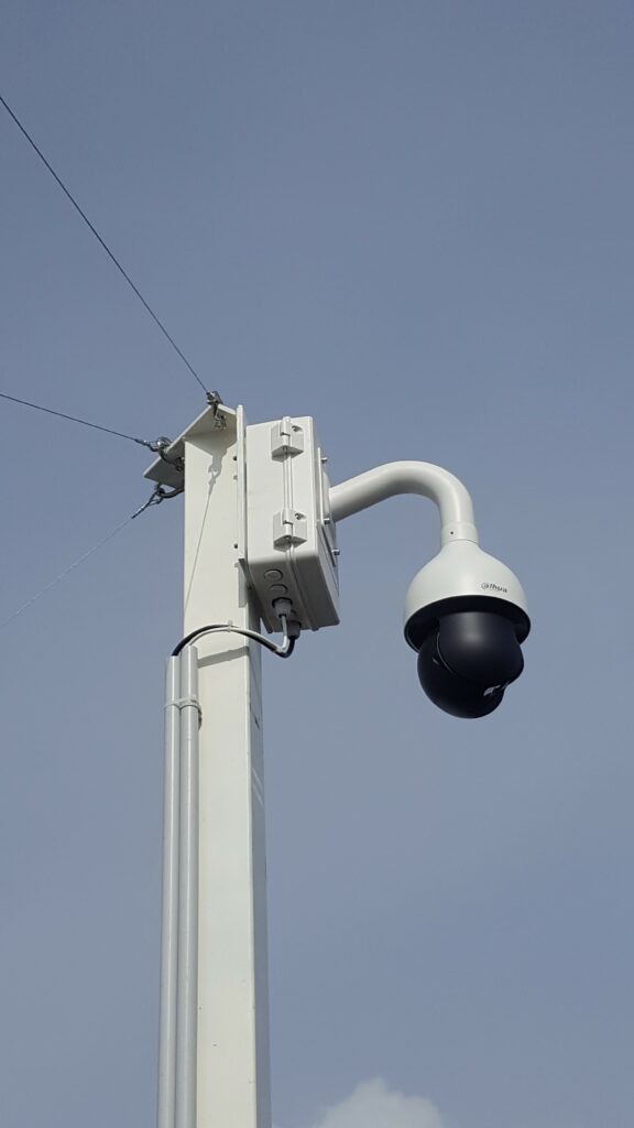 SECURE ELEC ATLANTIQUE Stores Les Sables D Olonne Pose Dome Pilotable Exterieur Sur Mat SRE Atlantique